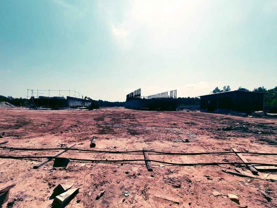 Lahan terbuka area yard galangan